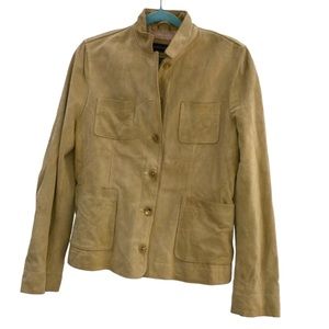 banana republic khaki butter suede classic Out of Africa Safari jacket M
40 bust